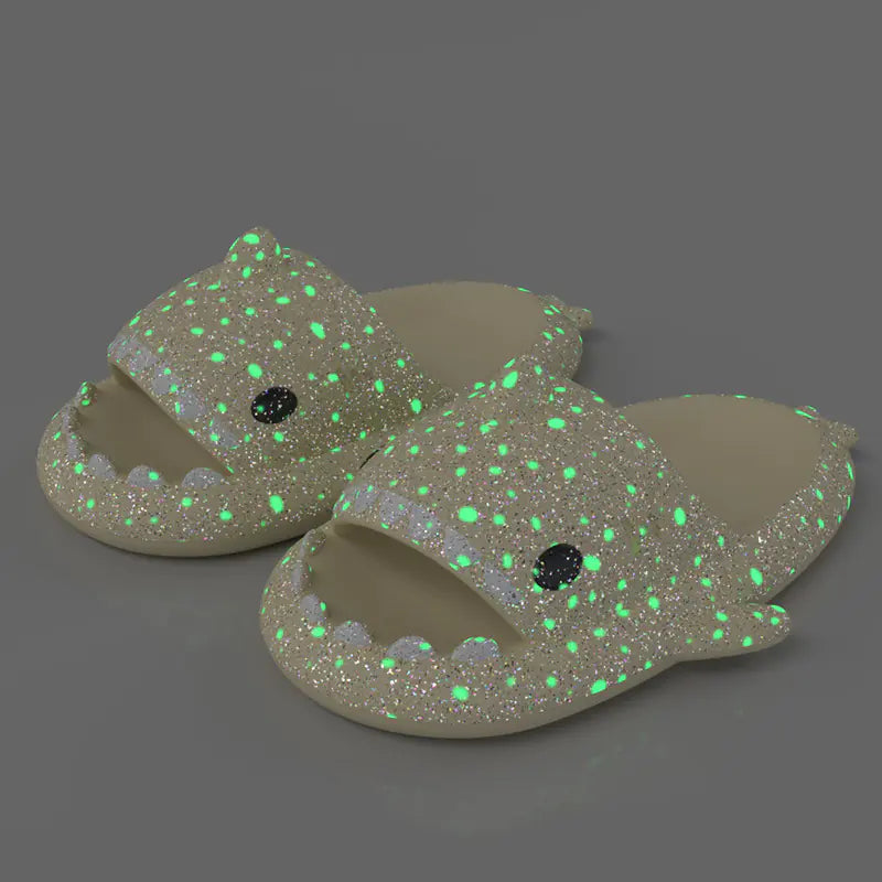 Luminous Shark Slippers for Summer Nights