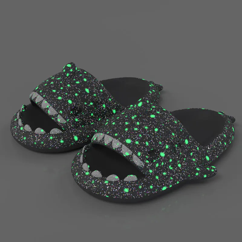 Luminous Shark Slippers for Summer Nights