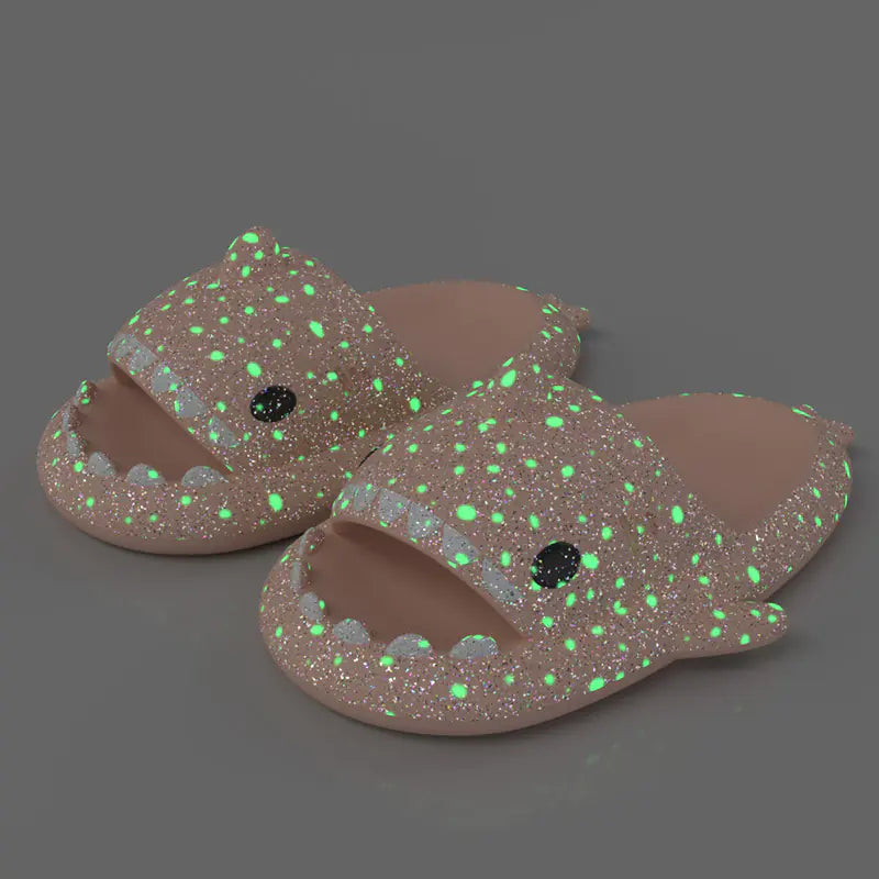 Luminous Shark Slippers for Summer Nights