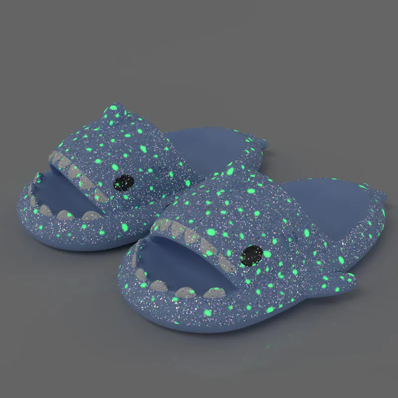 Luminous Shark Slippers for Summer Nights