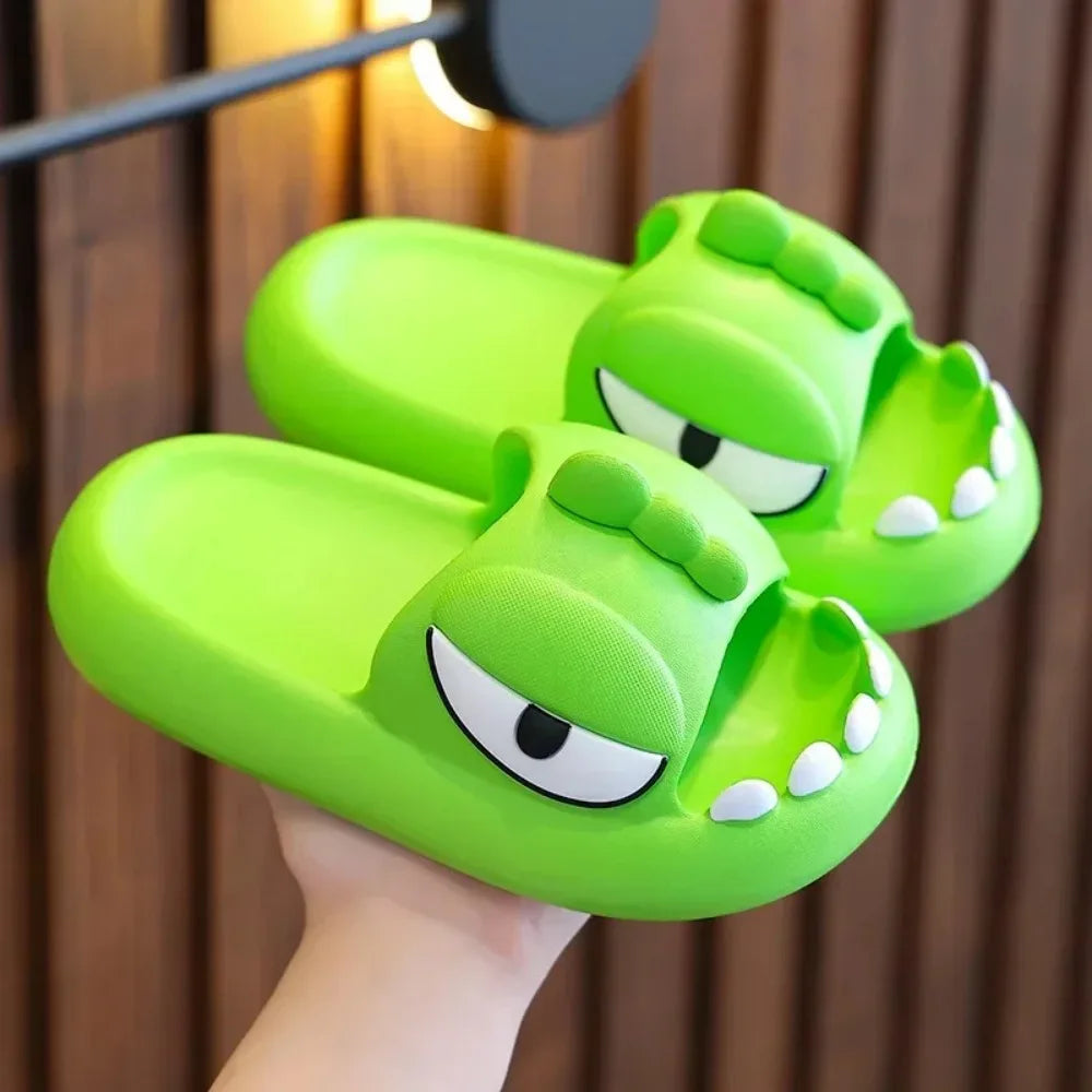 Dinosaur Children Slippers Summer Indoor Bathing Anti Slipper Kids Toddler Girl Shoe Mother Kids Shoe for Girl Тапочки Pantuflas