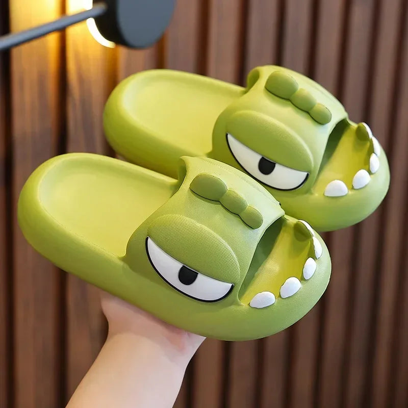 Dinosaur Children Slippers Summer Indoor Bathing Anti Slipper Kids Toddler Girl Shoe Mother Kids Shoe for Girl Тапочки Pantuflas