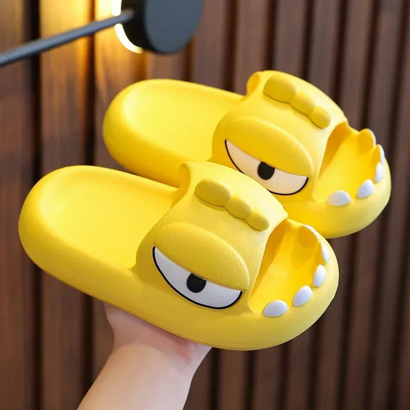 Dinosaur Children Slippers Summer Indoor Bathing Anti Slipper Kids Toddler Girl Shoe Mother Kids Shoe for Girl Тапочки Pantuflas