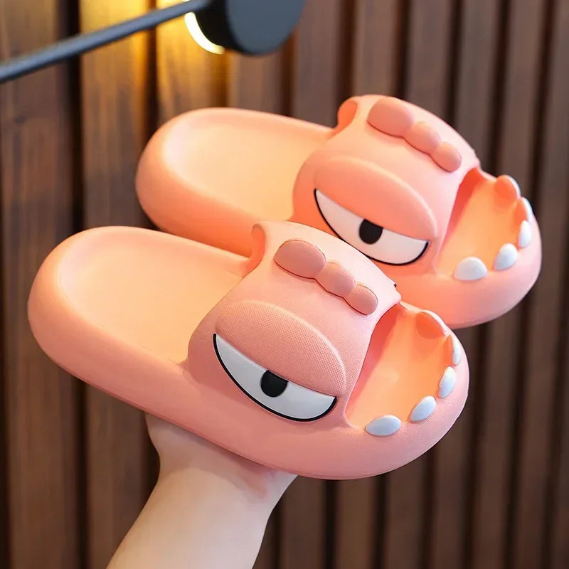 Dinosaur Children Slippers Summer Indoor Bathing Anti Slipper Kids Toddler Girl Shoe Mother Kids Shoe for Girl Тапочки Pantuflas