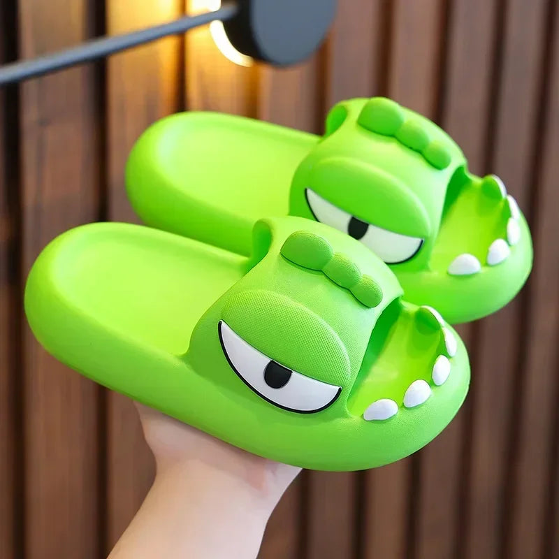 Dinosaur Children Slippers Summer Indoor Bathing Anti Slipper Kids Toddler Girl Shoe Mother Kids Shoe for Girl Тапочки Pantuflas