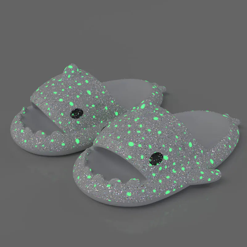 Luminous Shark Slippers for Summer Nights