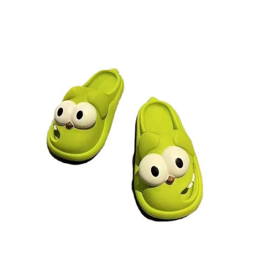Evshine Large Eye Women Slippers Waterproof Lightweight Shower Sandals Fashion House Slippers Lovely Cozy Unisex Cartoon Slipper